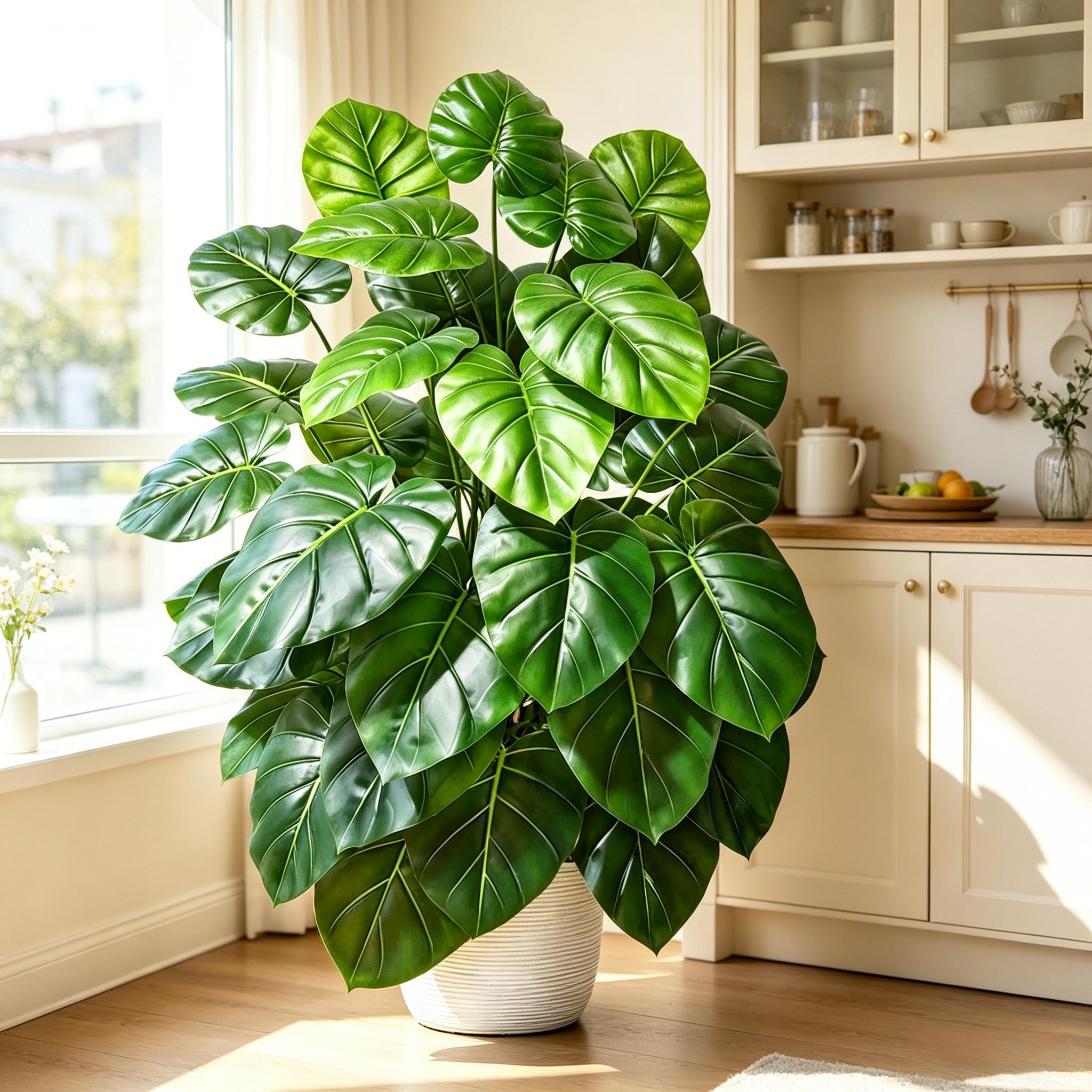 Monstera Adansonii - شجرة نخيل اصطناعية واقعية بطول 60-105