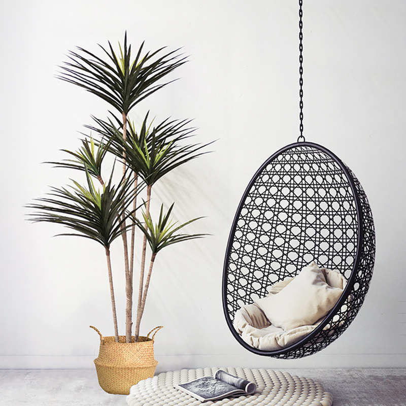 Ficus Lyrata Tree - 90-120 سنتيمتر كبير الاصطناعي Dracaena النباتات