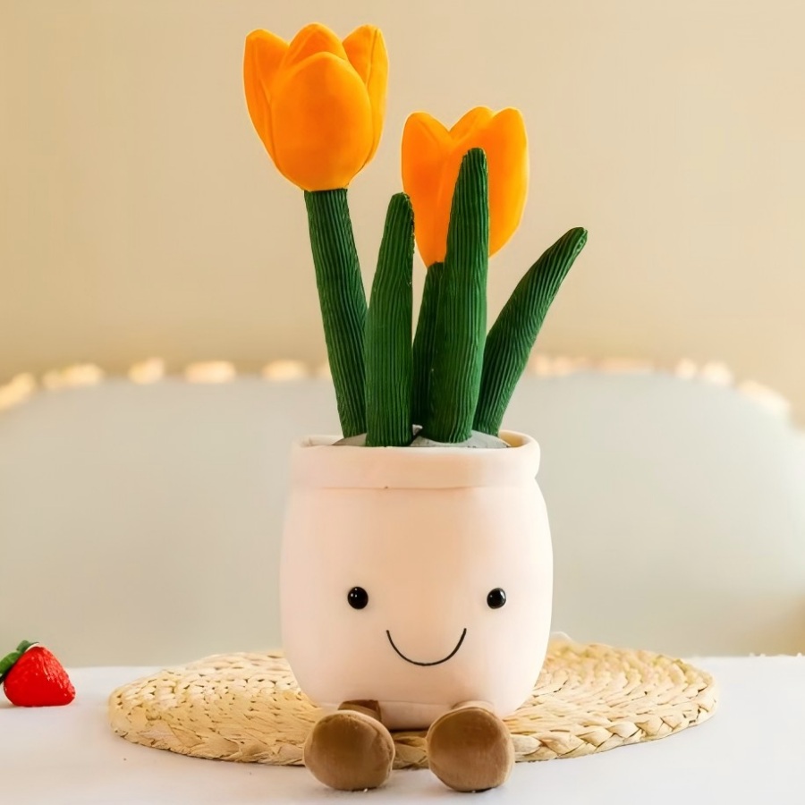 Echeveria Succulent - ألعاب محشوة على شكل نباتات التوليب