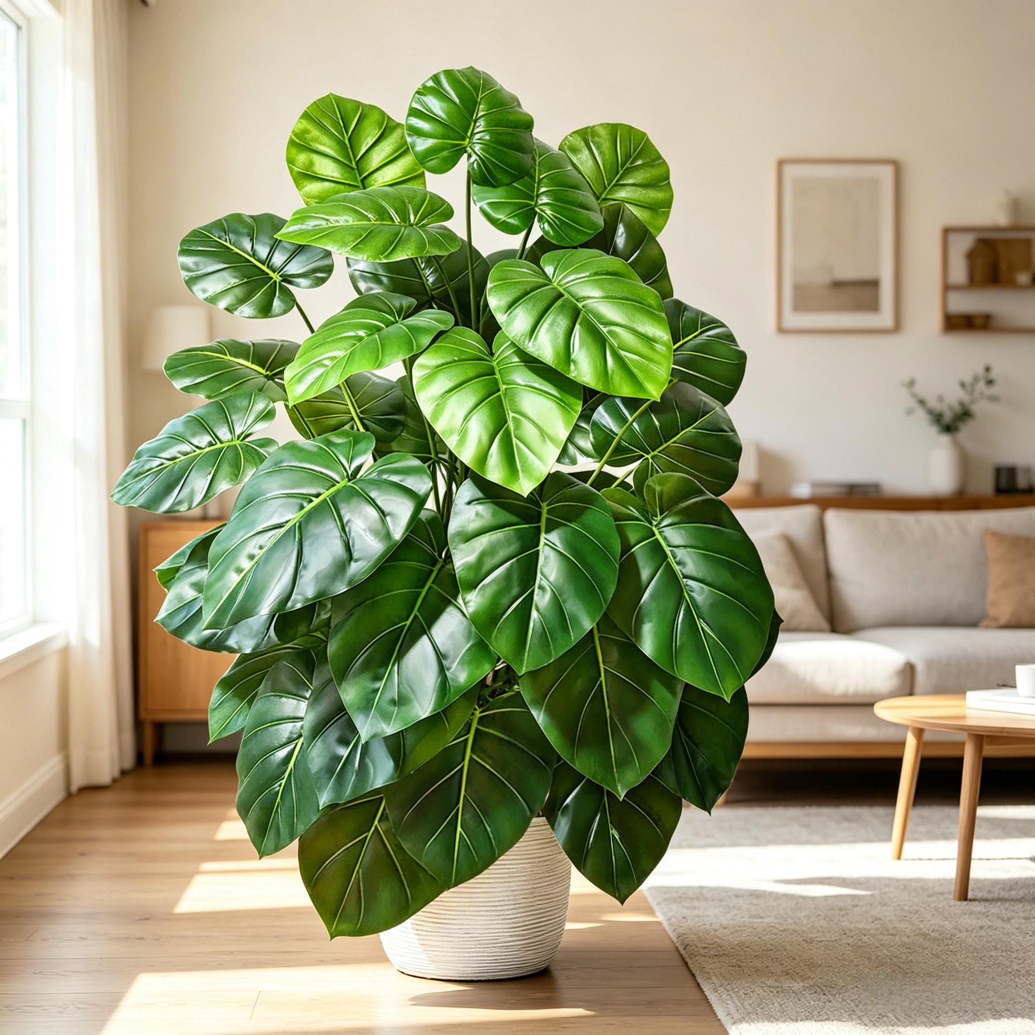 شجرة نخيل اصطناعية واقعية بطول - مراجعة Monstera Adansonii وسعره