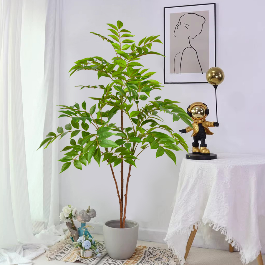 76-140 سنتيمتر فرع شجرة اللبخ  - مراجعة Ficus Lyrata Tree وسعره