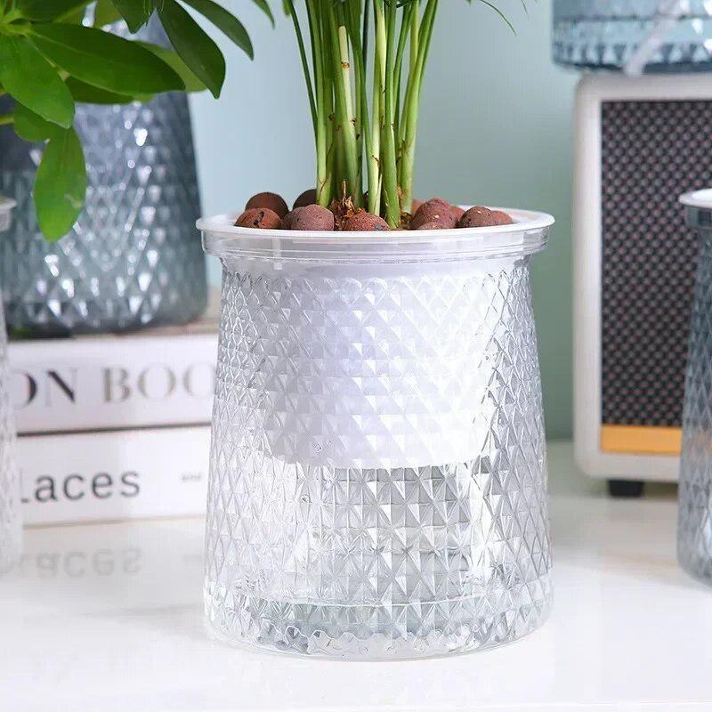 2024 أصيص زهور شفاف ذاتي السقي - مراجعة Aloe Vera Pot وسعره